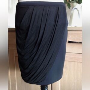 Maje mini skirt with draped overlay